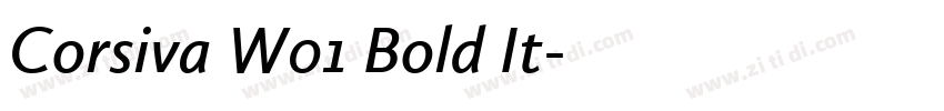 Corsiva W01 Bold It字体转换